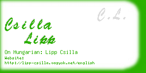 csilla lipp business card